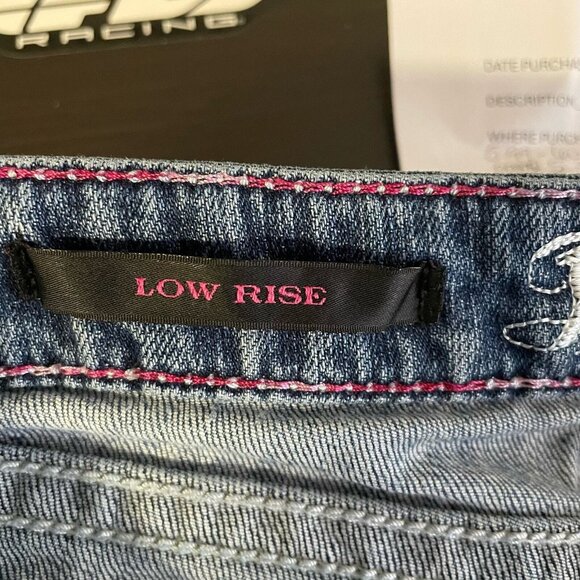 Rock 47 Jeans by Wrangler Women’s Size 11/12 Bootcut Studded Back Pocket Western - Picture 7 of 10